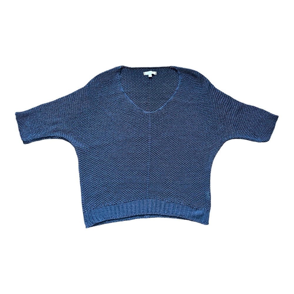 Carina Ricci Navy V-Neck Sweater Size M